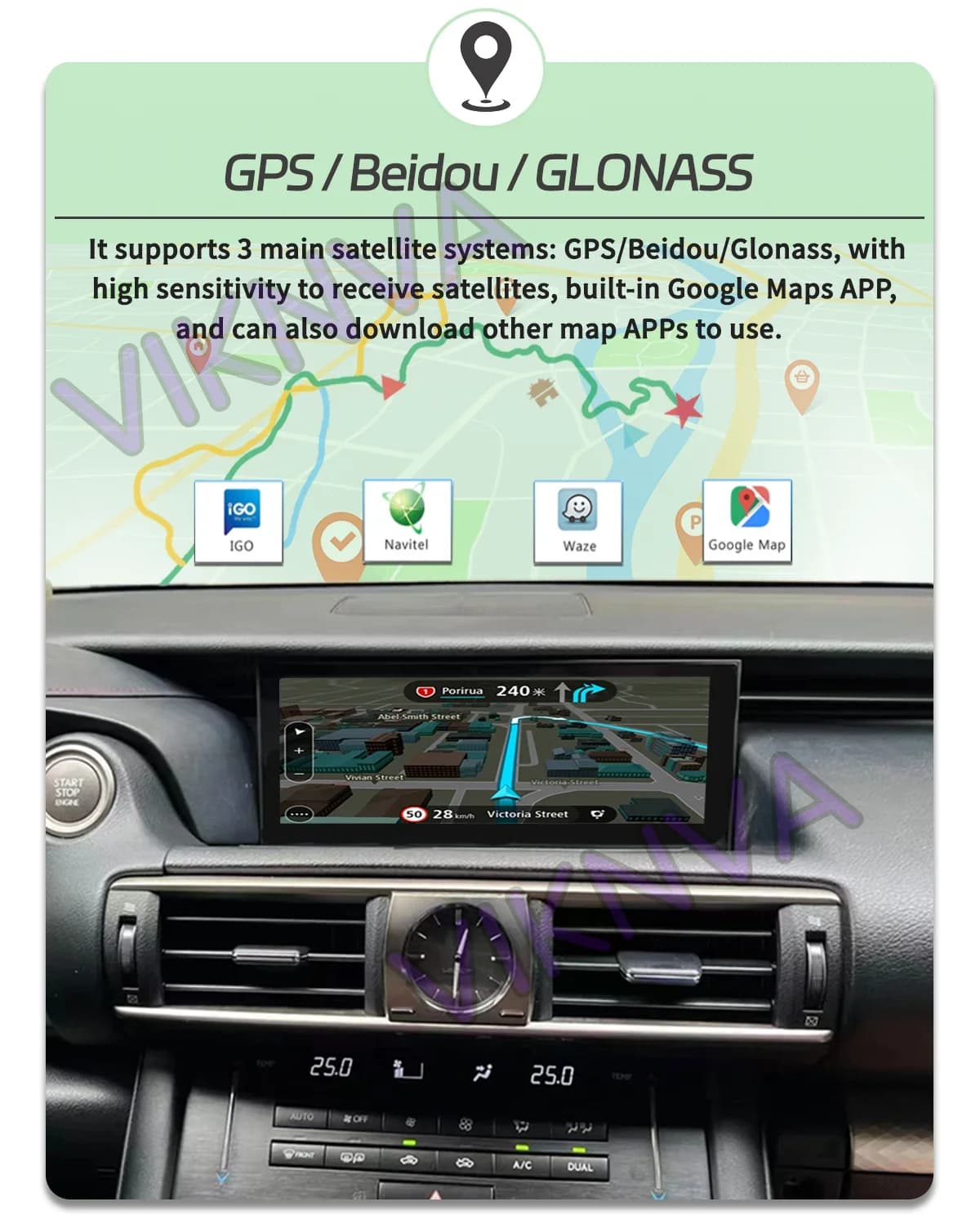Android 14 Car Radio For Lexus IS RC 250 200 300 350 200t 300h 2013-2019 Wireless CarPlay Multimedia Video Player 4G GPS Navi