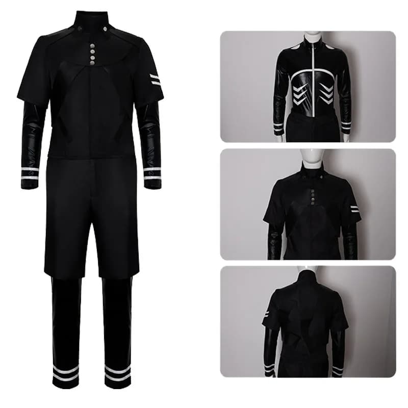 Halloween 2026 Kaneki ken Cosplay Costume Tokyo Ghoul Season 2 Battle Uniform Set Men Size Anime Expo Role Playing Wig Headgear