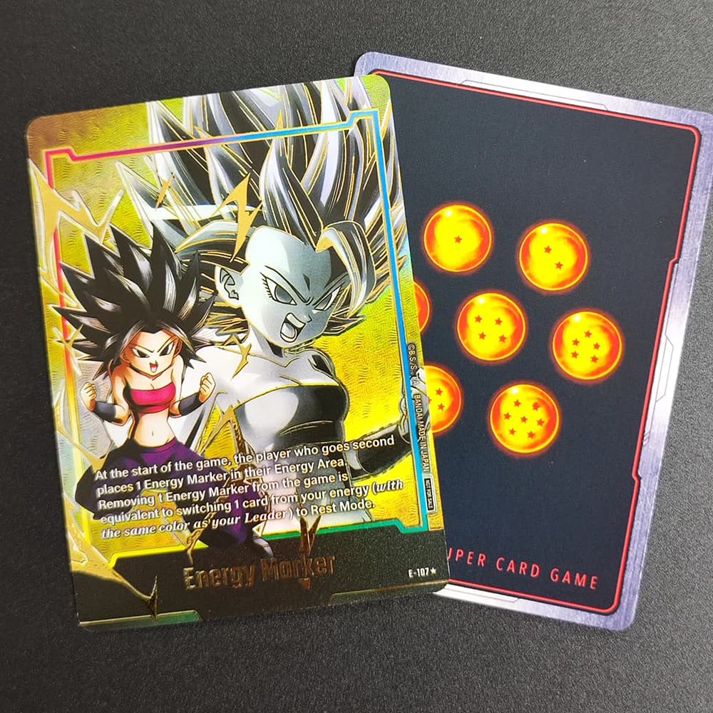 Carta Proxy Dragon Ball Son EN Energy Card Marker E-107 Super Rara da Collezione Singola Classica Anime Giocattoli