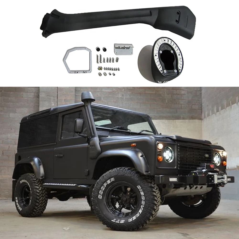 Parti fuoristrada per Auto 4 x4 ABS Snorkel nero adatto per Land Rover Defend 90 110 kit Snorkel modificato con presa d'aria automatica