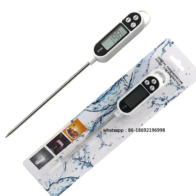 Termometro Digitale da Cucina 1-10P TP300 per Acqua, Olio, Carne, Cottura, BBQ, Sonda Elettronica per Forno, Utensili da Cucina