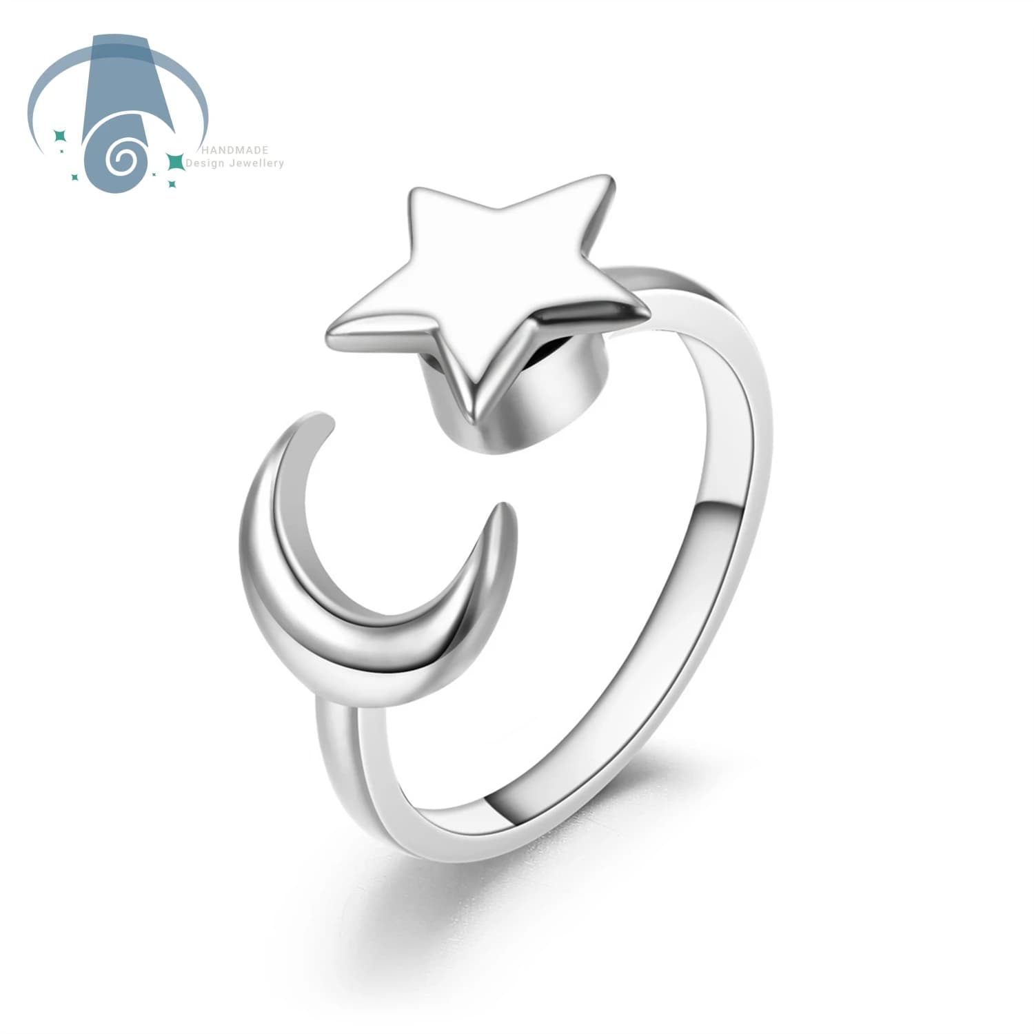 Anello Girevole Regolabile in Acciaio Inossidabile, Anello Antistress Rotante per Ansia, Gioielli Abbinati per Coppie, Uomo e Donna