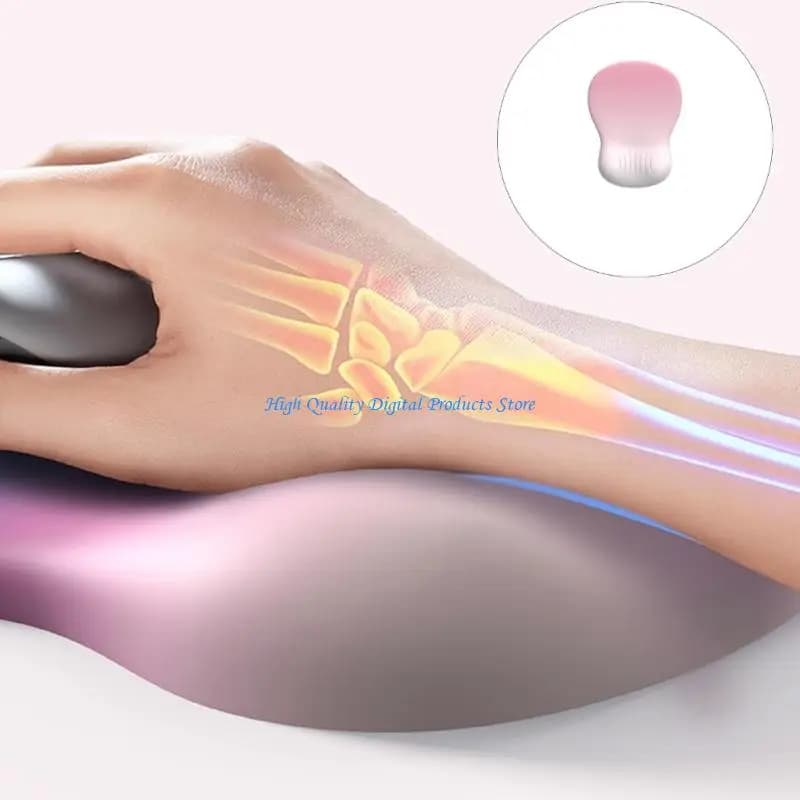 Tappetino per mouse a colori sfumati U2JE con supporto ergonomico per il polso, base antiscivolo impermeabile