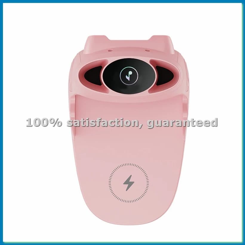 Supporto per Telefono con Caricatore Wireless 15W e Cavo per Ricarica Rapida, Magnetico, Rosa-A12I