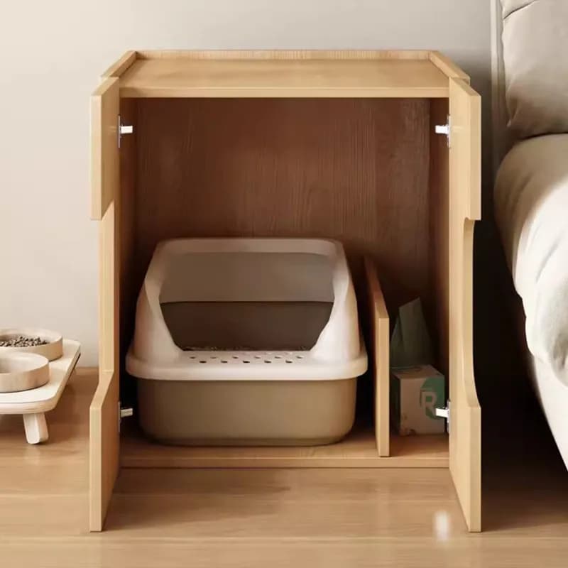Lettiera per gatti in plastica, a forma di castello, con accessori per l'addestramento, autopulente, per gatti, articoli per la casa