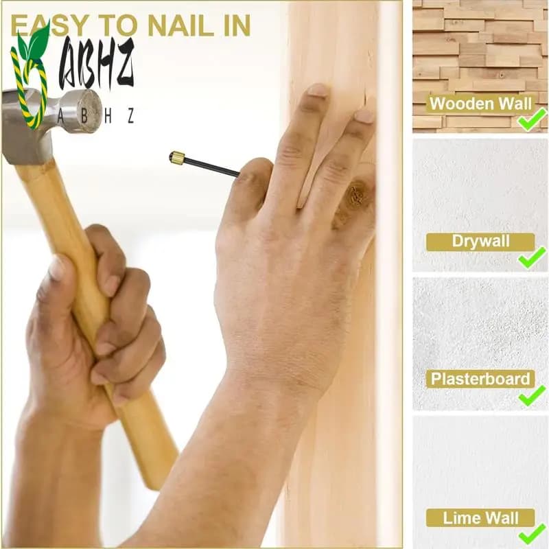 ABHZ-90 Pz Hanging Nails Decorative Nails for Hanging Wall Decorative Decorations Frame Kit for Pictures 3 Size Clothes rack