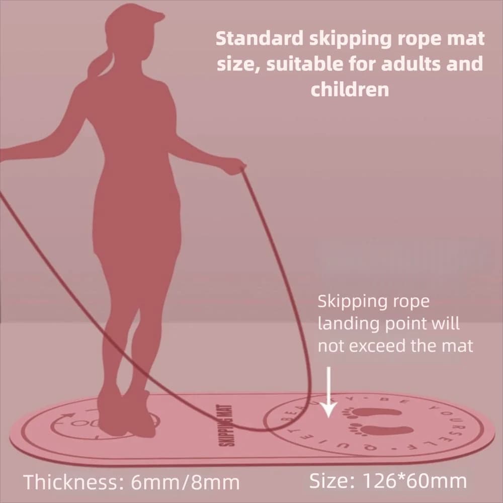 High Quality Non-Slip Jump Rope Mat Extra Thick Shockproof Fitness Board Durable All-Purpose Fitness Exercise Mat Outdoor Use