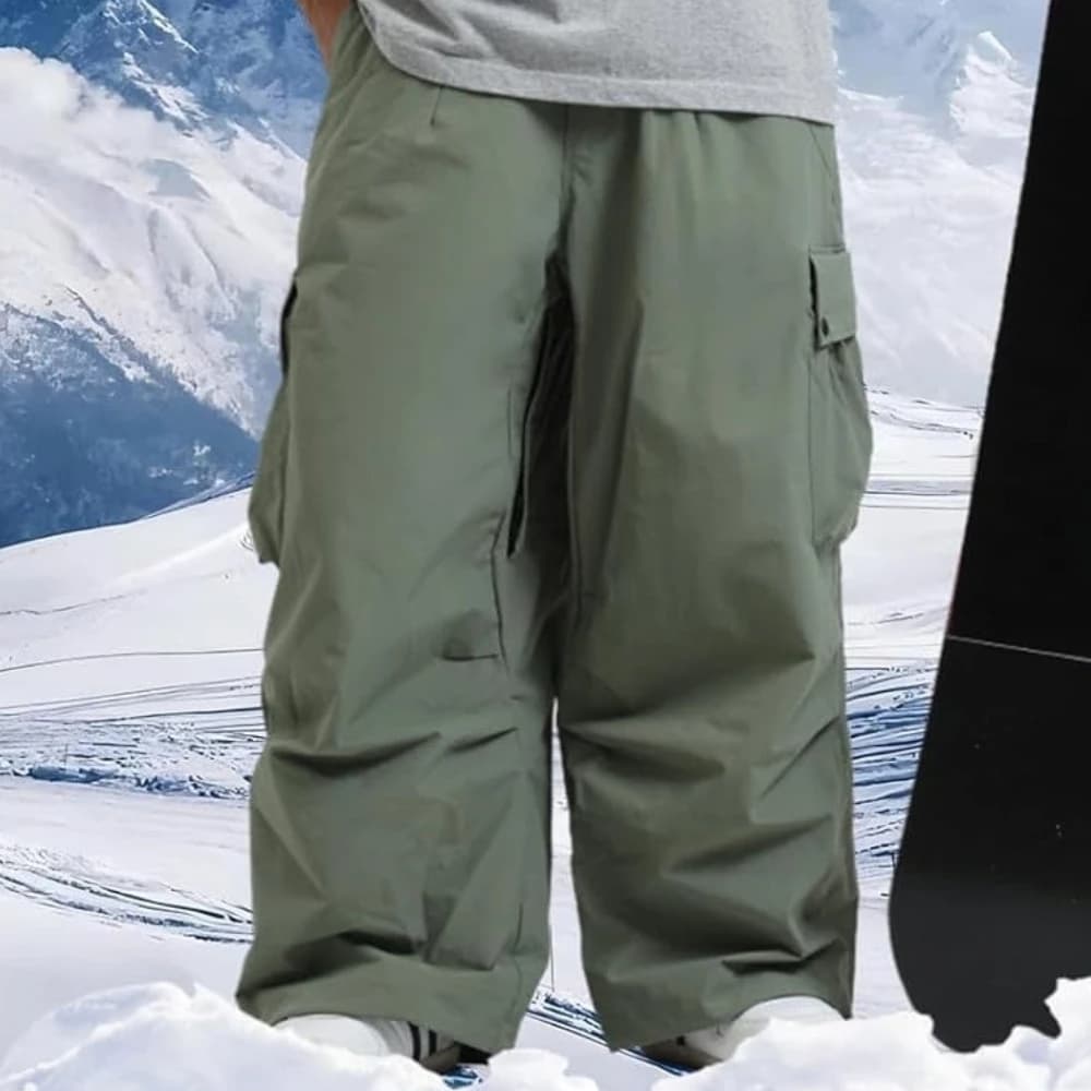Pantaloni da sci all'aperto Tuta invernale da donna Abbigliamento da snowboard allentato Pantaloni da neve da uomo antivento impermeabili Vestiti da sci femminili caldi