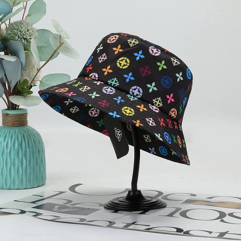 Cappello da pescatore Harajuku unisex Graffiti Donna Uomo Cappello da pescatore Autunno Estate Pesca all'aperto Panama Hip Hop Cap per Bob Femme Gorro