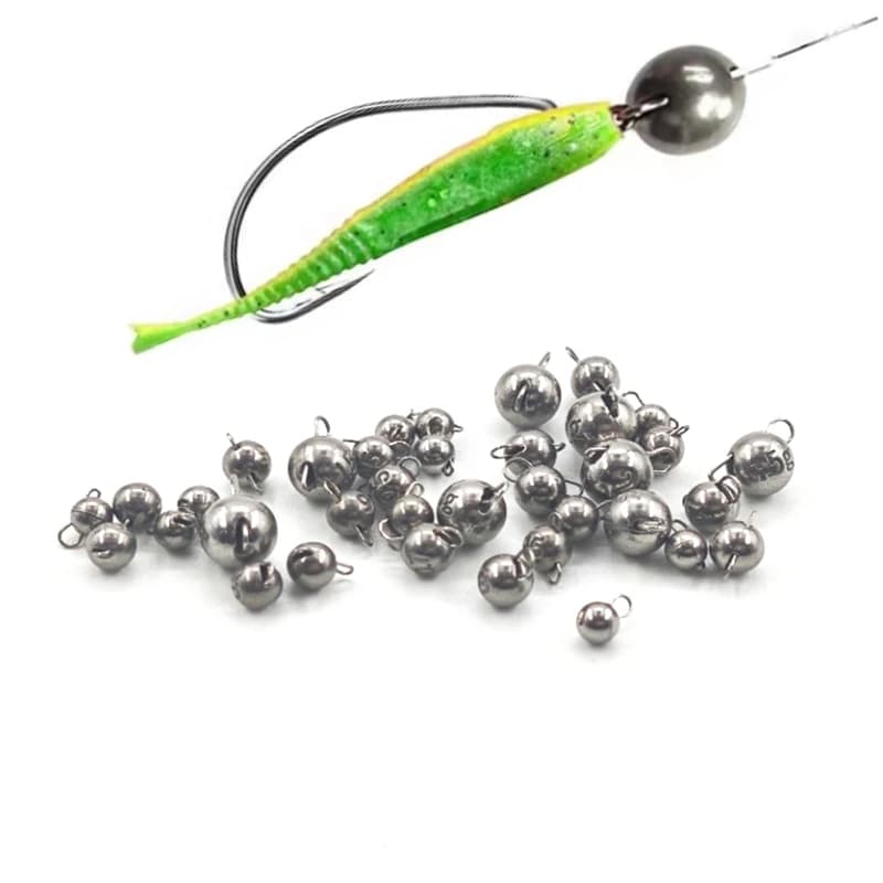 0.3-0.7g Fishing Tungsten Cheburashka Sinker Fishing Accesories Universal Swivel Head Weighted Lead Fishing Set Fishing Tools