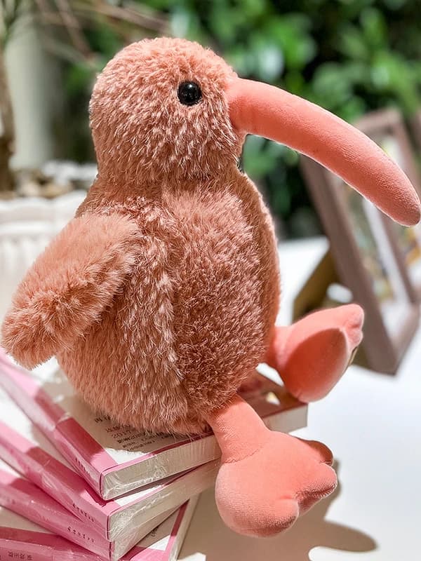 Adorabile Peluche a Forma di Uccello Kiwi, Giocattolo Realistico Morbido, Decorazione Antistress, Regalo Unico per Bambini