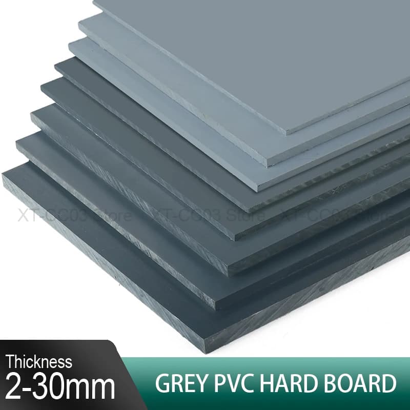Bordo in PVC grigio Resistente all'usura Tappetino da taglio Modello fatto a mano fai-da-te Ingegneria Guarnizioni in plastica Spessore 2/3/4/5/6/8/10/12/15/20/25/30mm