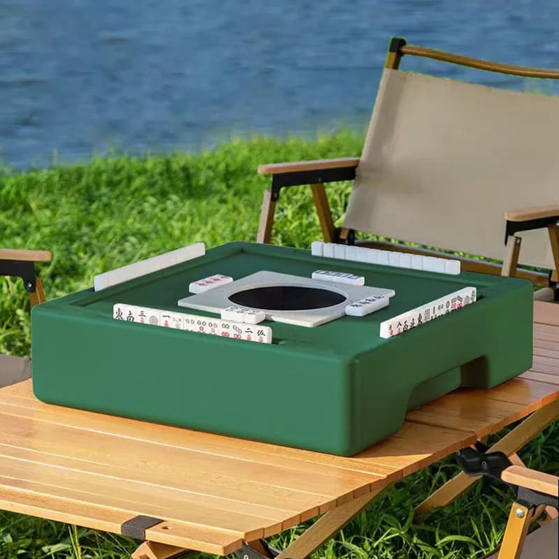 Mahjong blind box con mini tessere Mahjong, macchina da mahjong da tavolo non elettrica, portatile per viaggi, dormitorio, campeggio all'aperto