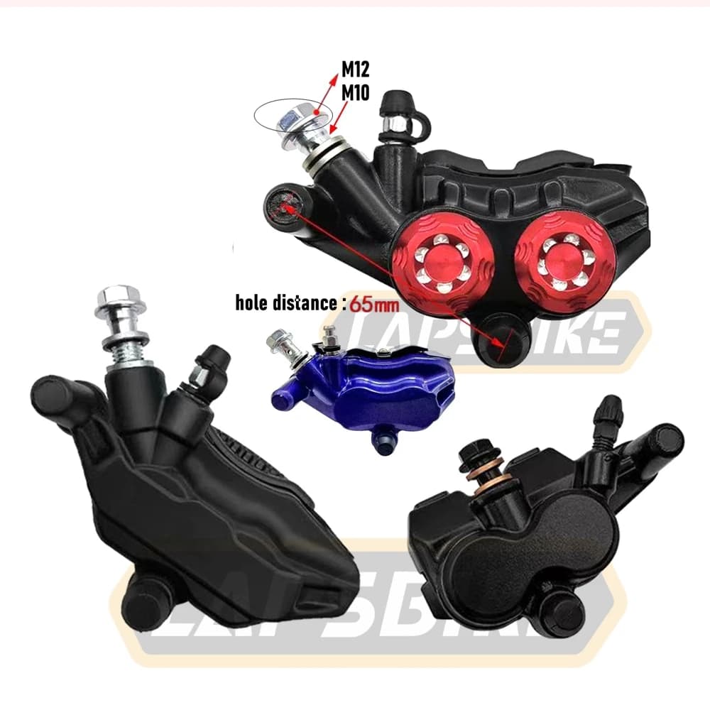 MotorcycleFront Rear Brake Caliper Hydraulic Pump Universal For Honda Yamaha ZY125 JOG GY6 Scooter E-bike Pit Dirt Bike Quad ATV