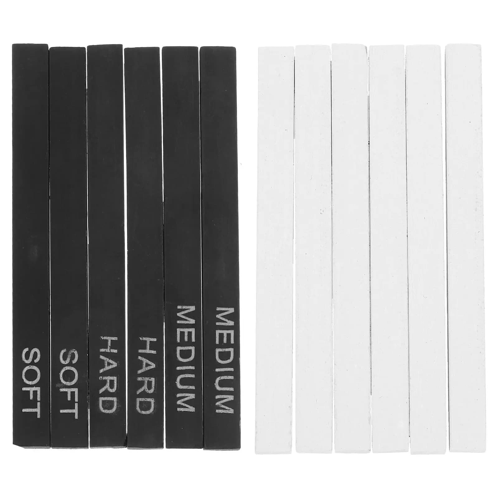 1Set Professional Drawing Charcoal Sticks Compressed Charcoal Set Smooth Easy Grip Lightweight Portable for Sketching Shading