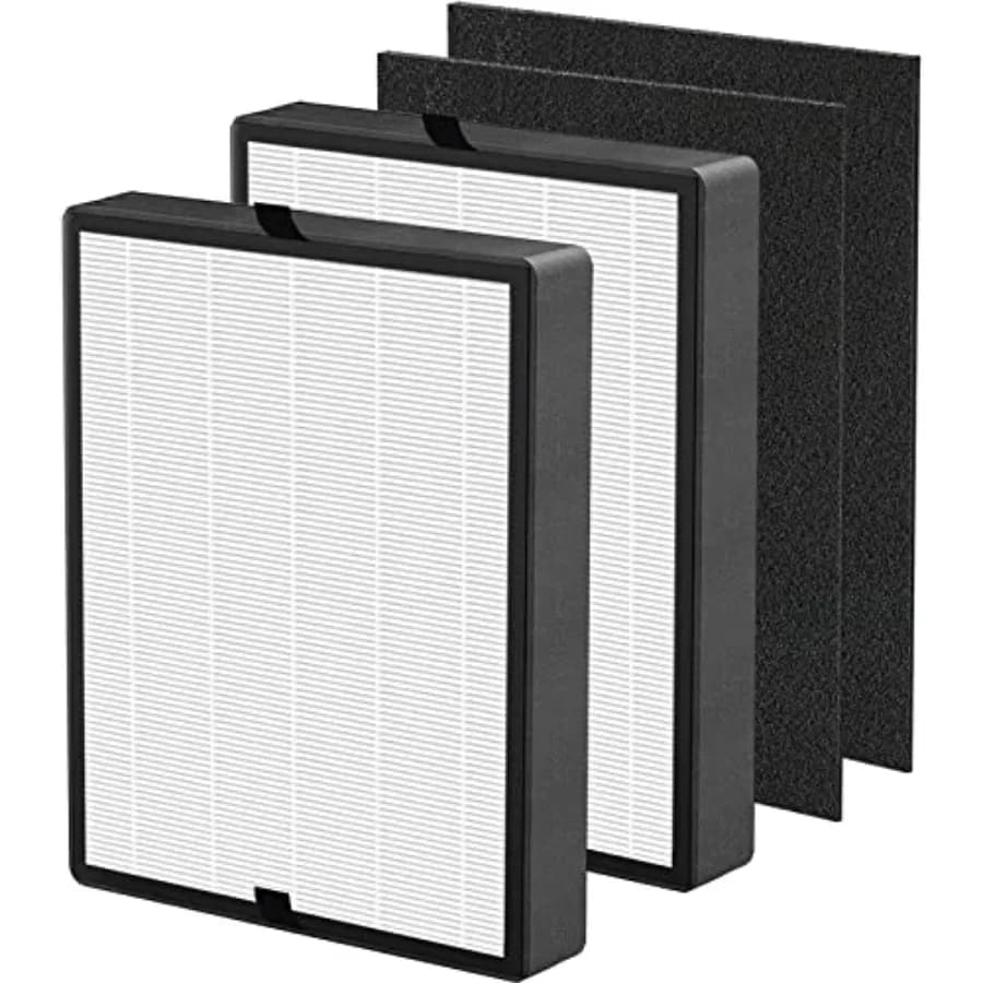 Filtro di ricambio 45i True HEPA compatibile con BreatheSmart Flex e purificatore d'aria 45i, 2 filtri HEPA con 2 filtri a carboni attivi