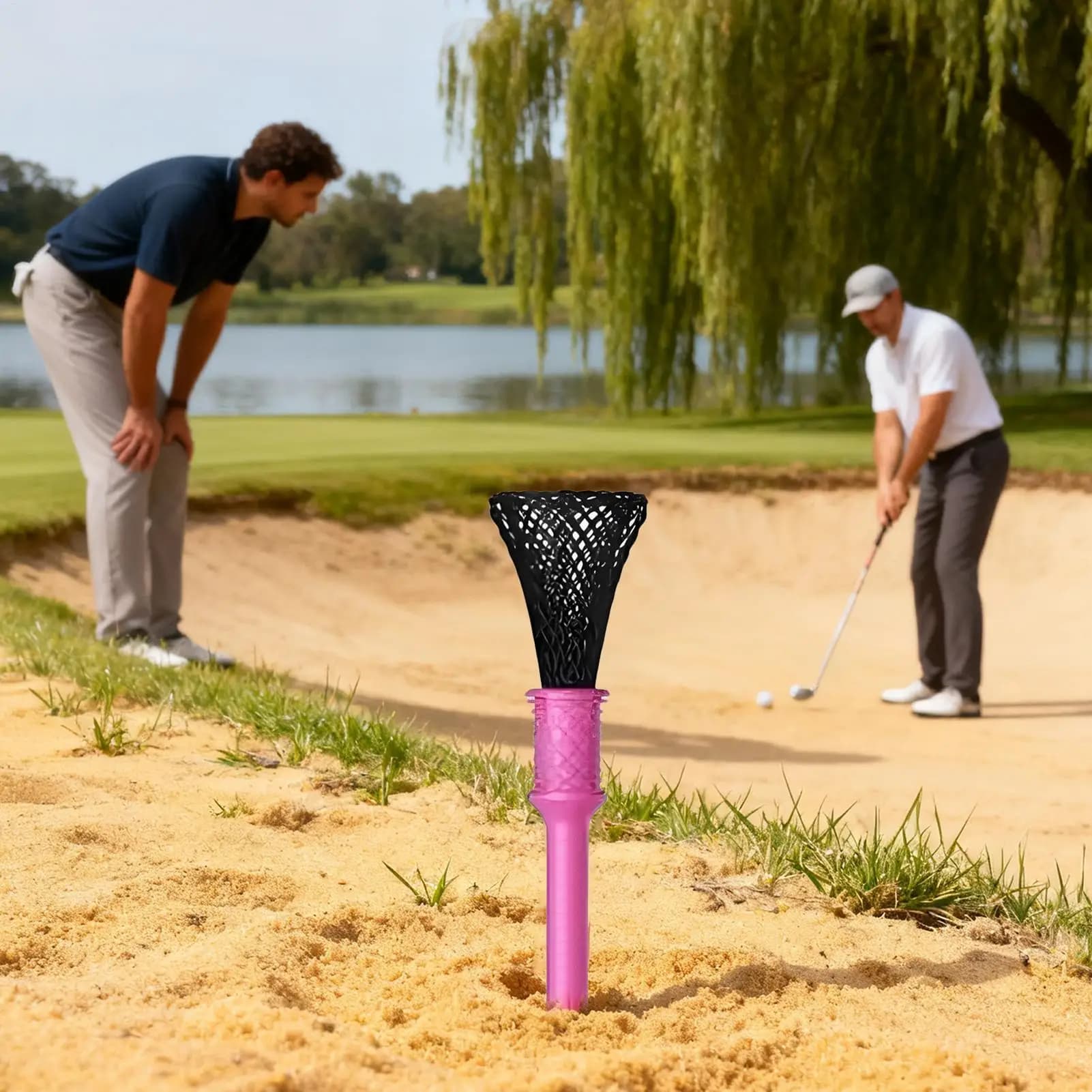 T-shirt per pratica di golf Base con design a rete in 3 pezzi Riduce l'attrito Pratica di allenamento per golfisti per uomini Donne Pratica per bambini a casa al coperto