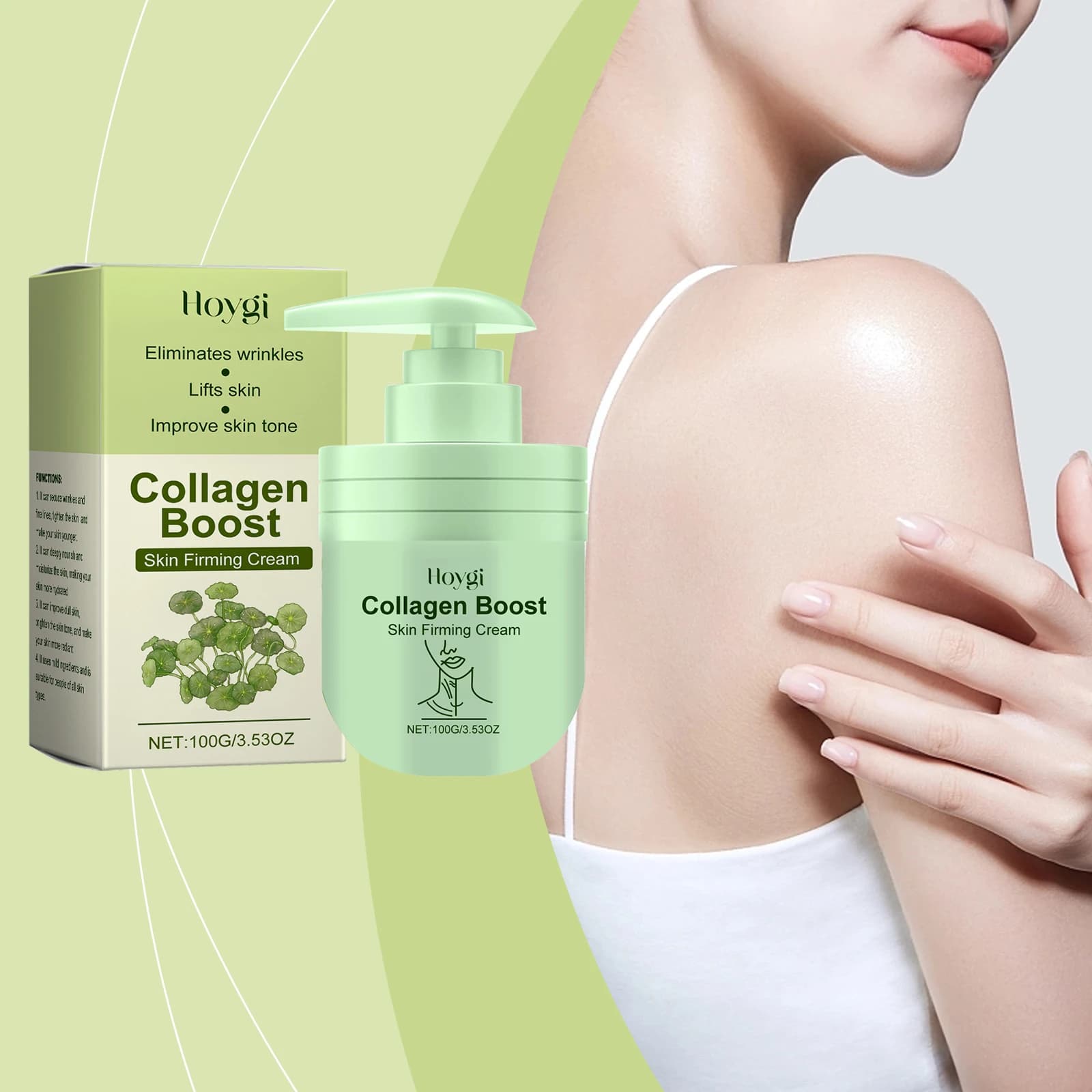 Crema Rassodante al Collagene per il Corpo, Riduce le Macchie Scure, Migliora le Rughe Sottili, Uniforma il Tono della Pelle, Lozione Corpo Nutriente e Idratante