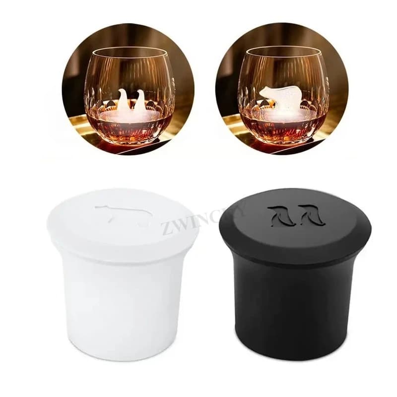 Stampo per cubetti di ghiaccio in silicone Pinguino Orso polare Stampi per ghiaccioli Vassoio per cubetti di ghiaccio in silicone Creatore di cubetti di ghiaccio Vassoi per ghiaccio Accessori per cucina