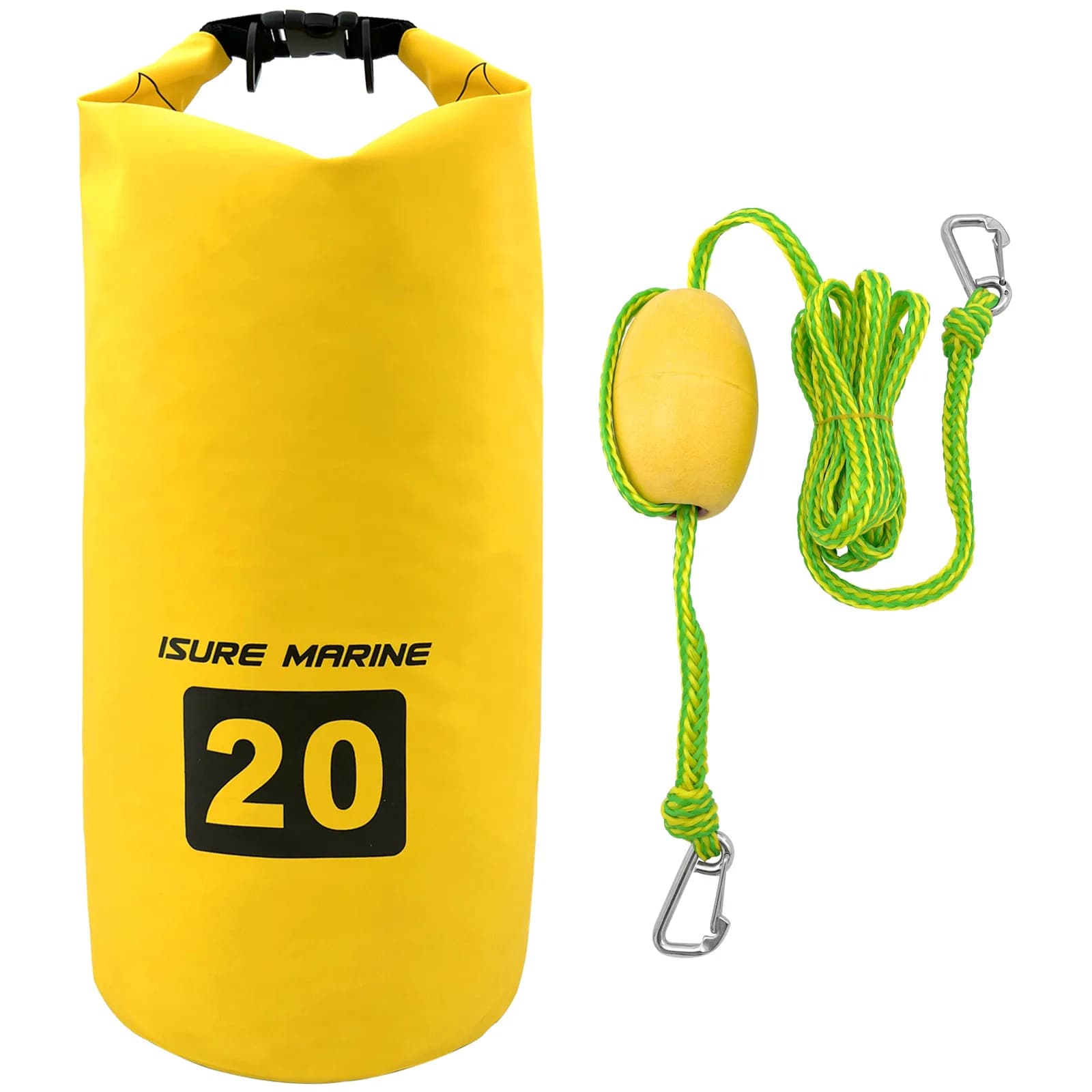 Accessori per barche con ancoraggio per sacchi di sabbia con boa regolabile due in uno di grado marino per piccole barche, motoseghe elettriche, canoe, kayak
