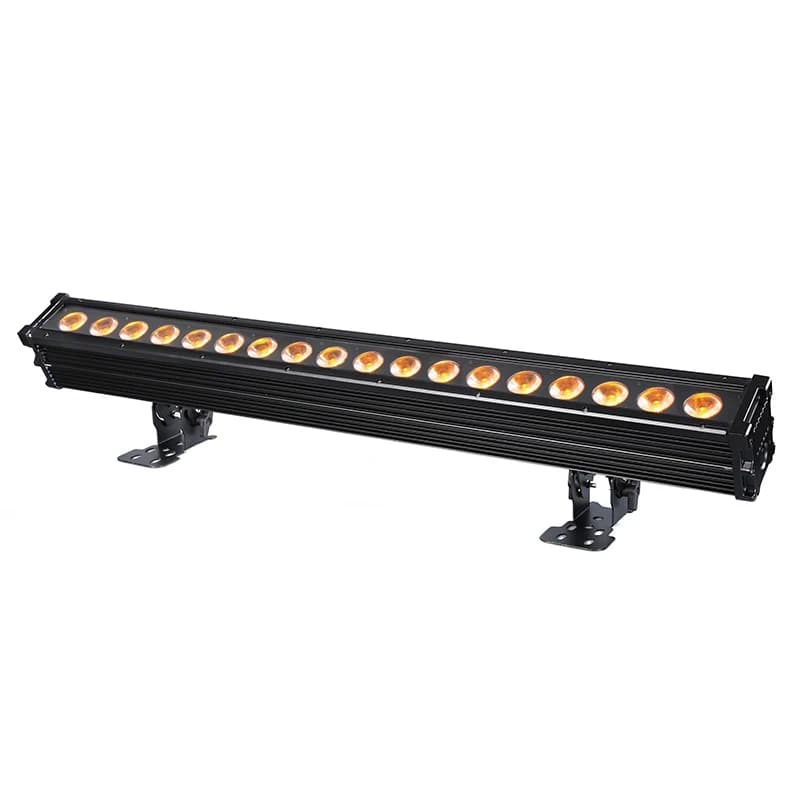 Professional Stage Lighting IP65 18X10W RGBWAUV LED Strip Pixel Bar Light Led Wall Wash Lights 18pcs 10w Outdoor Washer