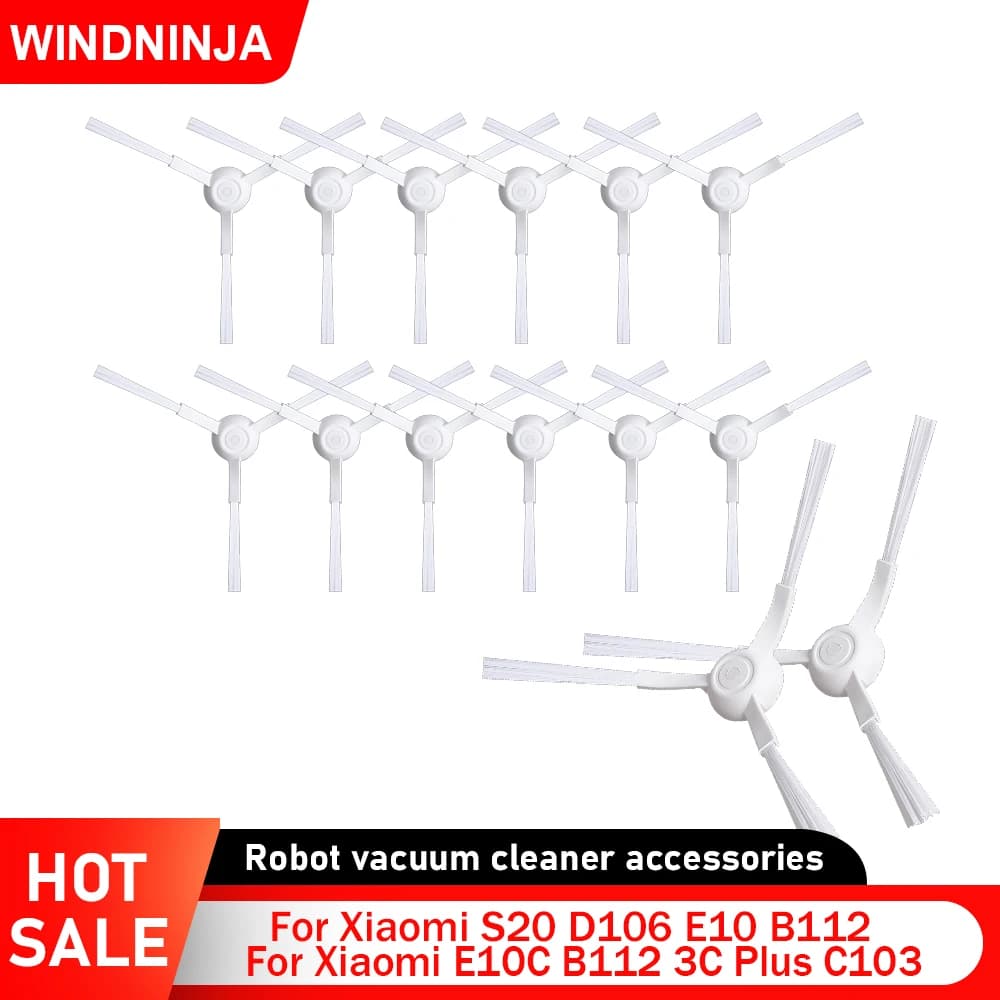 Spazzola Laterale Triangolare di Ricambio per Robot Aspirapolvere Xiaomi 3C Plus S20 D106 E10C E12 E10 B112 C103