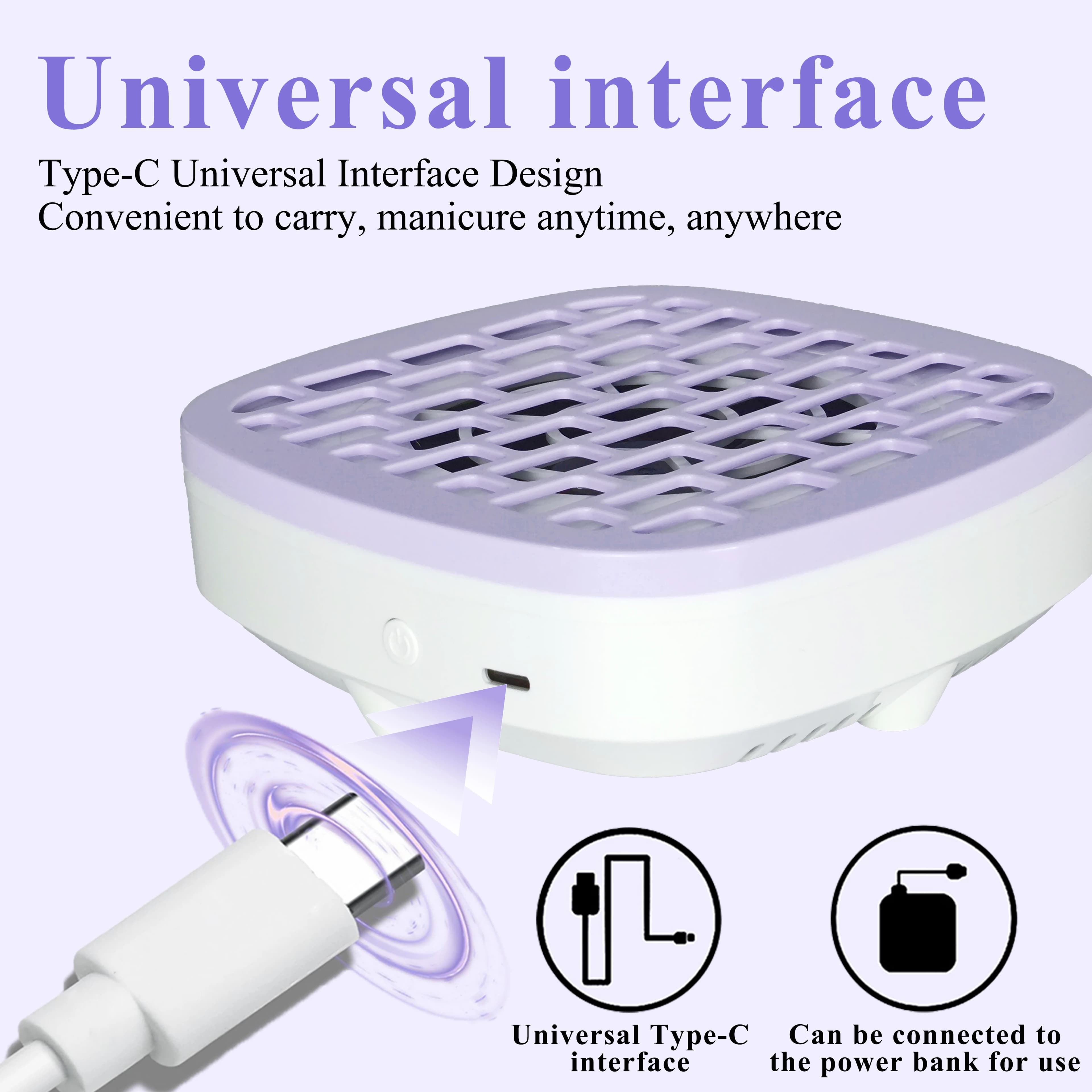 TFSCLOIN Mini Aspiratore per Polvere di Unghie, Macchina Portatile da Tavolo per la Rimozione della Polvere, Ventilatore Aspiratore per Polvere di Unghie