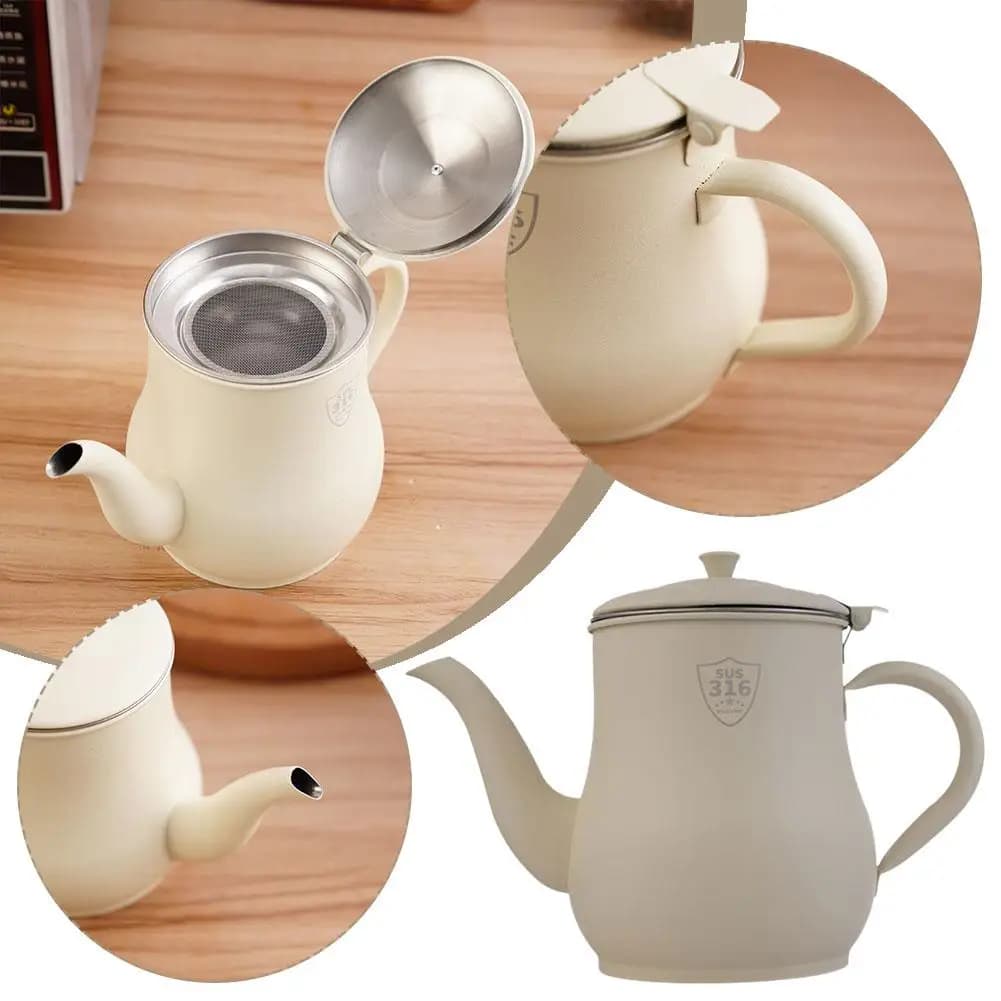 Pentola per olio in acciaio inossidabile per uso alimentare, contenitore per olio da cucina, filtro a rete, contenitore per grasso, pentola per filtro olio da cucina, 7 dimensioni