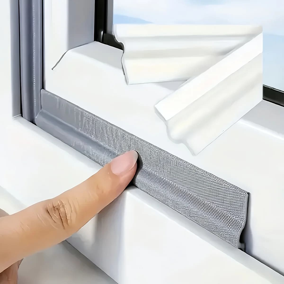 New 10M Window Weather Seal Strip Acoustic Foam Wall Insulation for Sliding Door Windows Windproof Soundproof Cotton Seal Sound