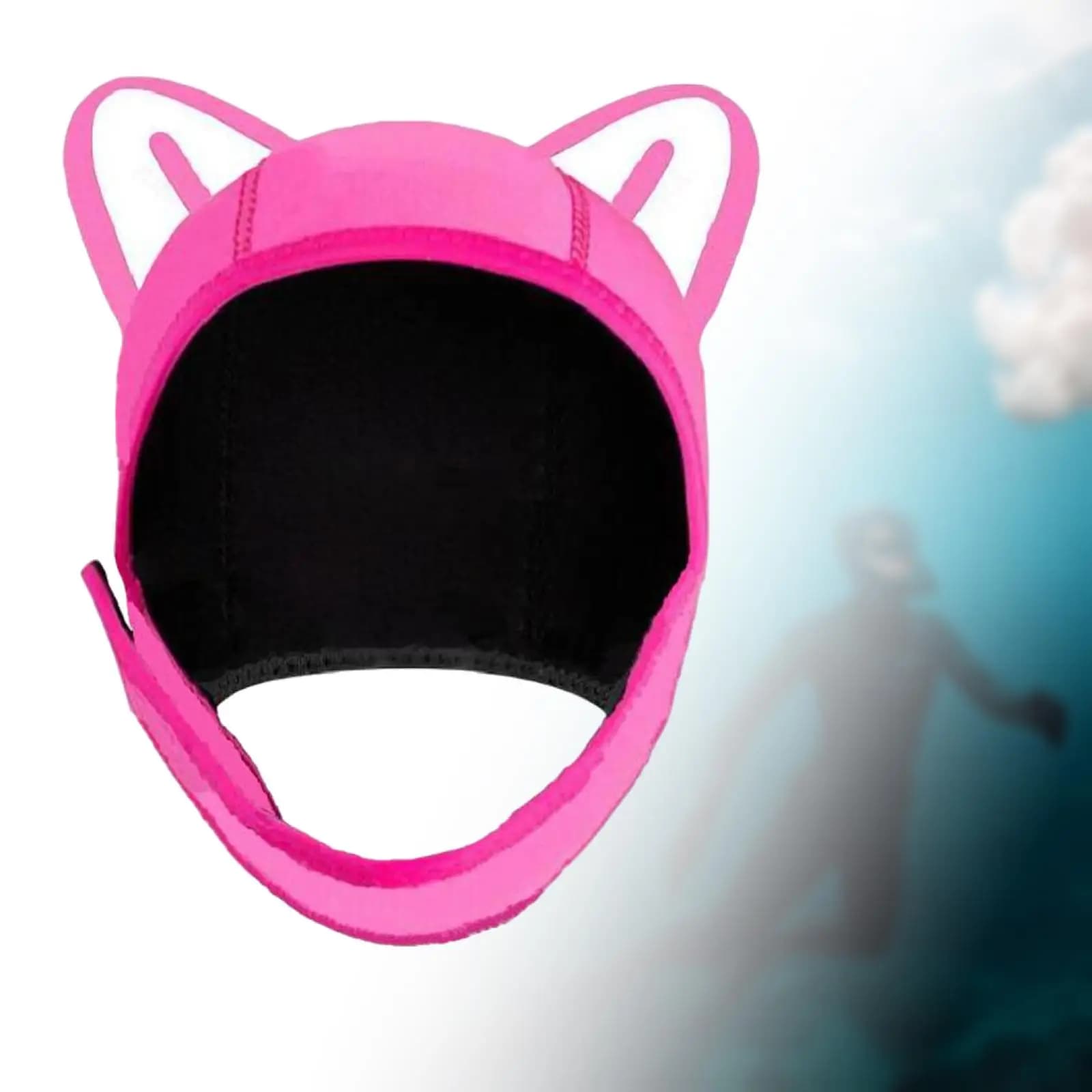 Cappuccio da Immersione con Orecchie da Gatto, Copricapo Termico per Surf, Nuoto, Vela, Kayak e Sport Acquatici Invernali per Adulti
