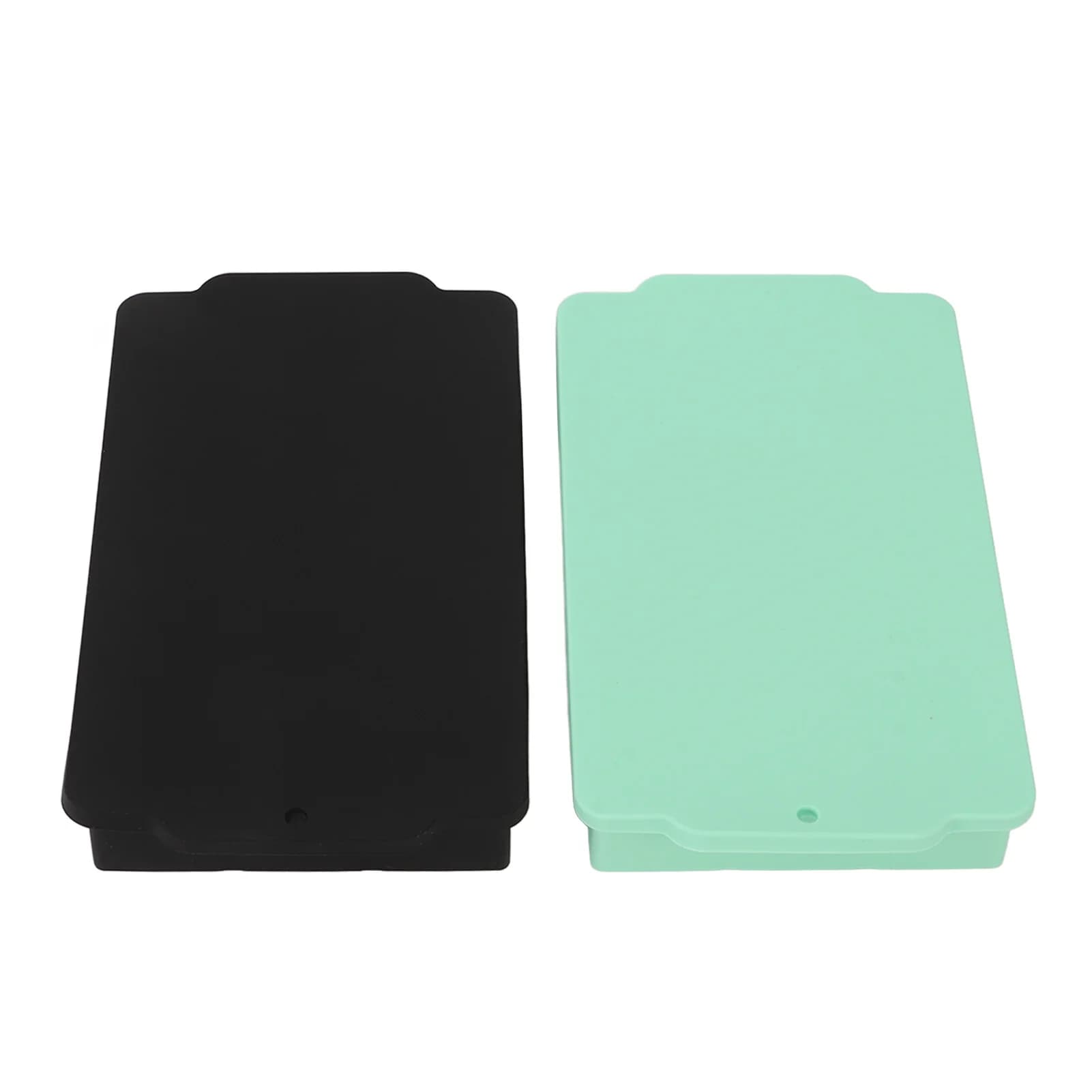 2 vassoi per cubetti di ghiaccio in silicone morbido, sicuro, facile da rilascio, con coperchio rimovibile per bar di casa