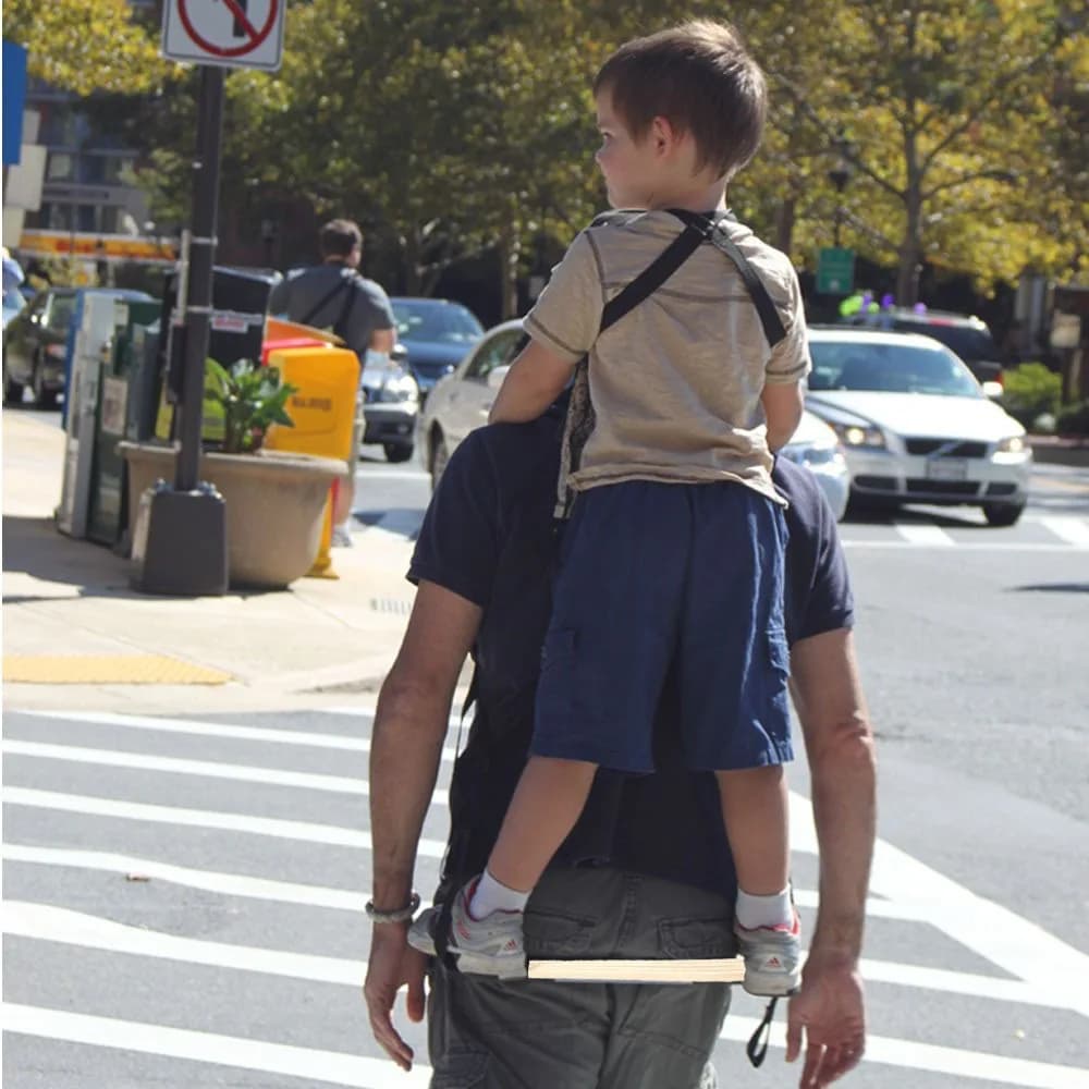 Artefatto per il trasporto del bambino, marsupio in piedi per bambini, poggiapiedi, trasportatore per bambini grandi, marsupio interattivo genitore-figlio