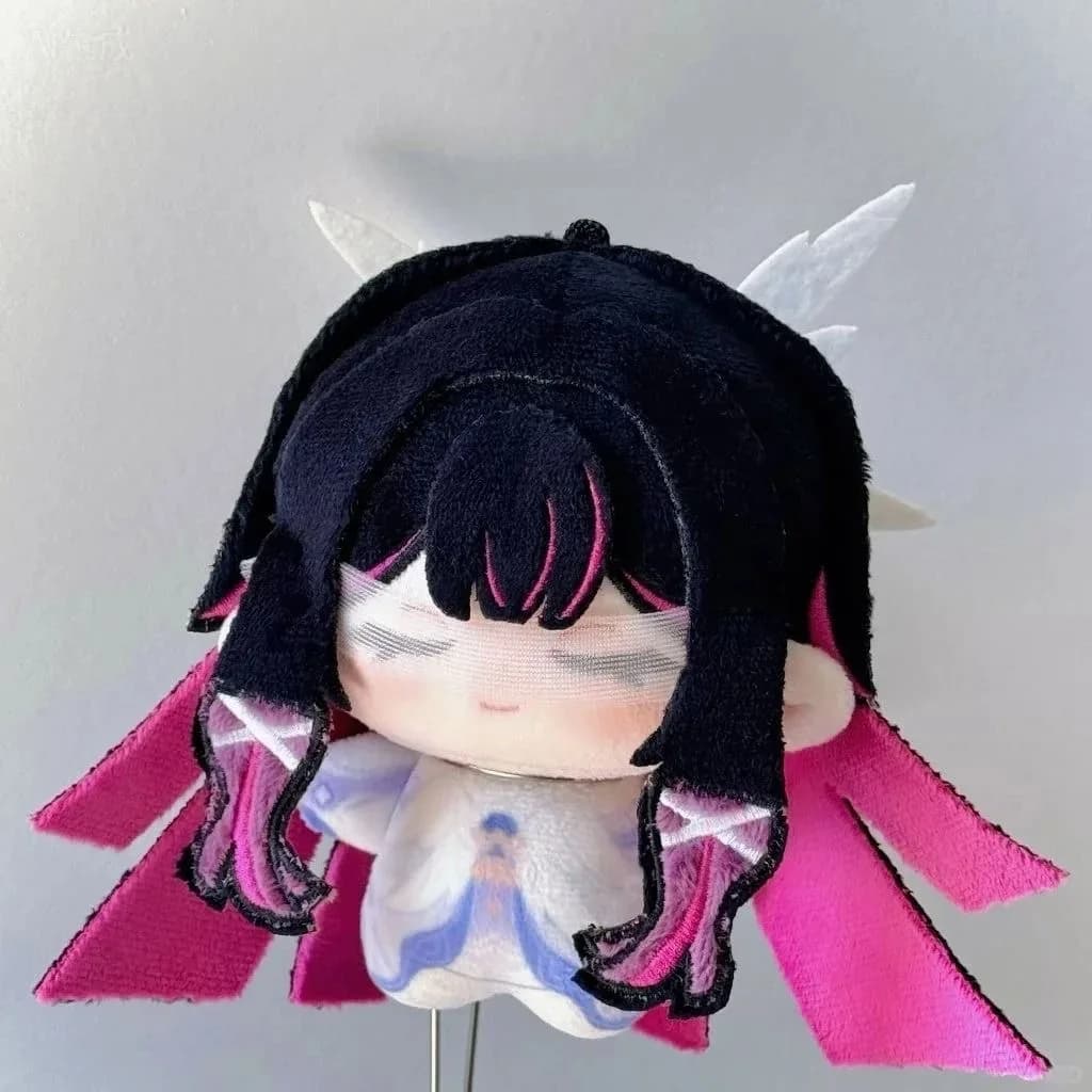 Peluche Genshin Impact Columbina Hyposelenia da 10 cm, Giocattoli Anime, Bambole di Peluche, Ciondolo Decorativo per Zaino, Portachiavi, Regali di Natale