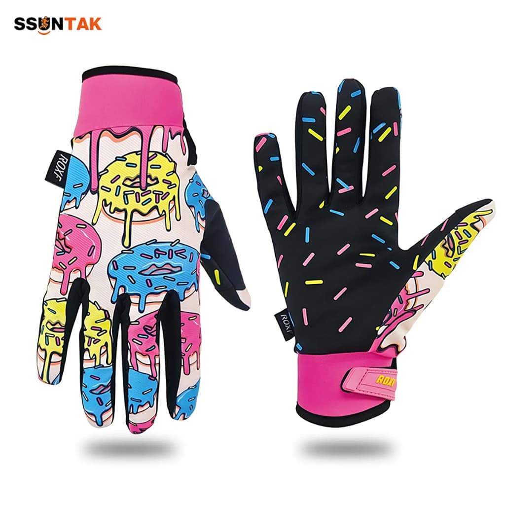 Guanti da Ciclismo a Dita Intere Donut, Antiscivolo, Touch Screen, per MTB, Moto, Fuoristrada, Guanti Sportivi Traspiranti Genitore-Figlio