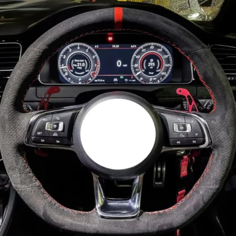Custom suede soft cover for Volkswagen Golf 7, Golf R MK7, Polo GTI, Scirocco 2015 2016, interior car accessories.