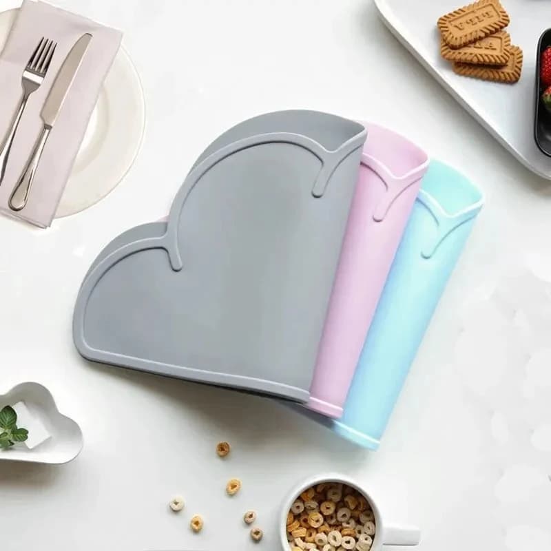 Pet Silicone Cat Mat Anti-dirty Easy to Clean Cats and Dog Bowl Mats Waterproof and Leak-proof Anti-slip Pad Pet Product