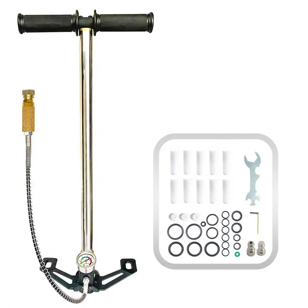 NUOGE Pompa manuale PCP a 3 stadi 30mpa 4500Psi ad alta pressione azionata con serbatoio HPA per auto da caccia