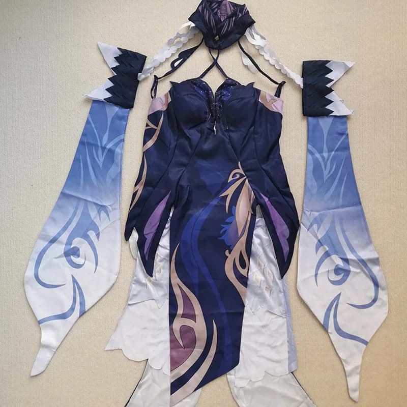 Nuovo Costume di Ning Guang con Vestito e Parrucca per Cosplay Comic Con, Costume per Cosplay del Rito delle Lanterne di Ningguang, Nuova Skin 2026