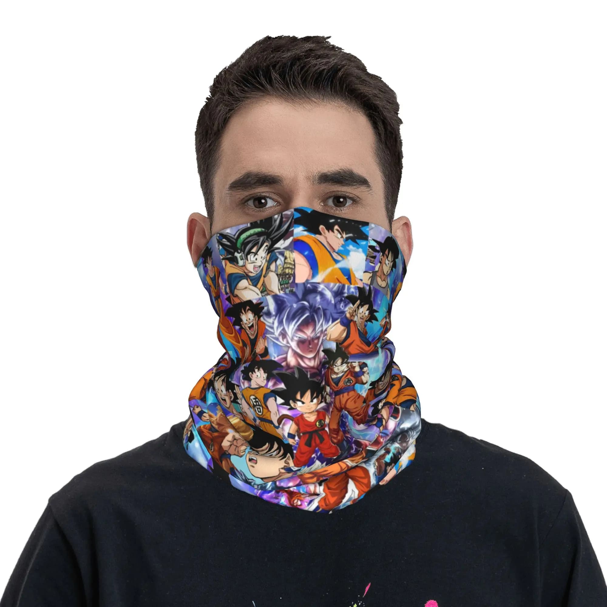 Dragon Ball Z Personaggi Bandana Scaldacollo Uomo Donna Inverno Sci Escursionismo Sciarpa Ghetta Copriviso