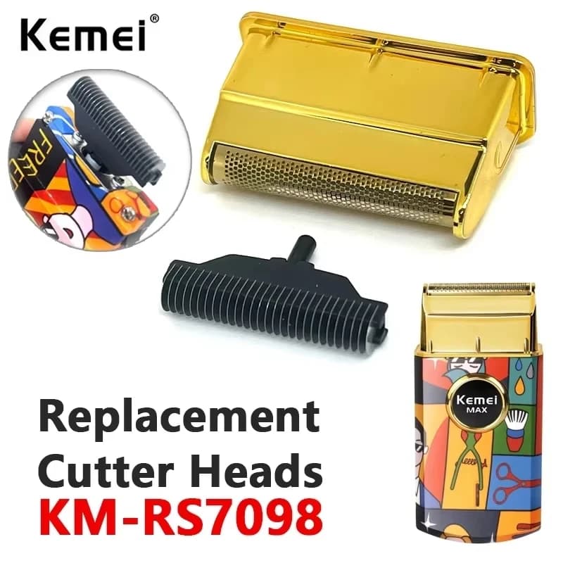 Set di lame di ricambio per rasoio Kemei KM-RS7098, testina di taglio per regolabarba elettrico, ricambio per macchina da taglio.