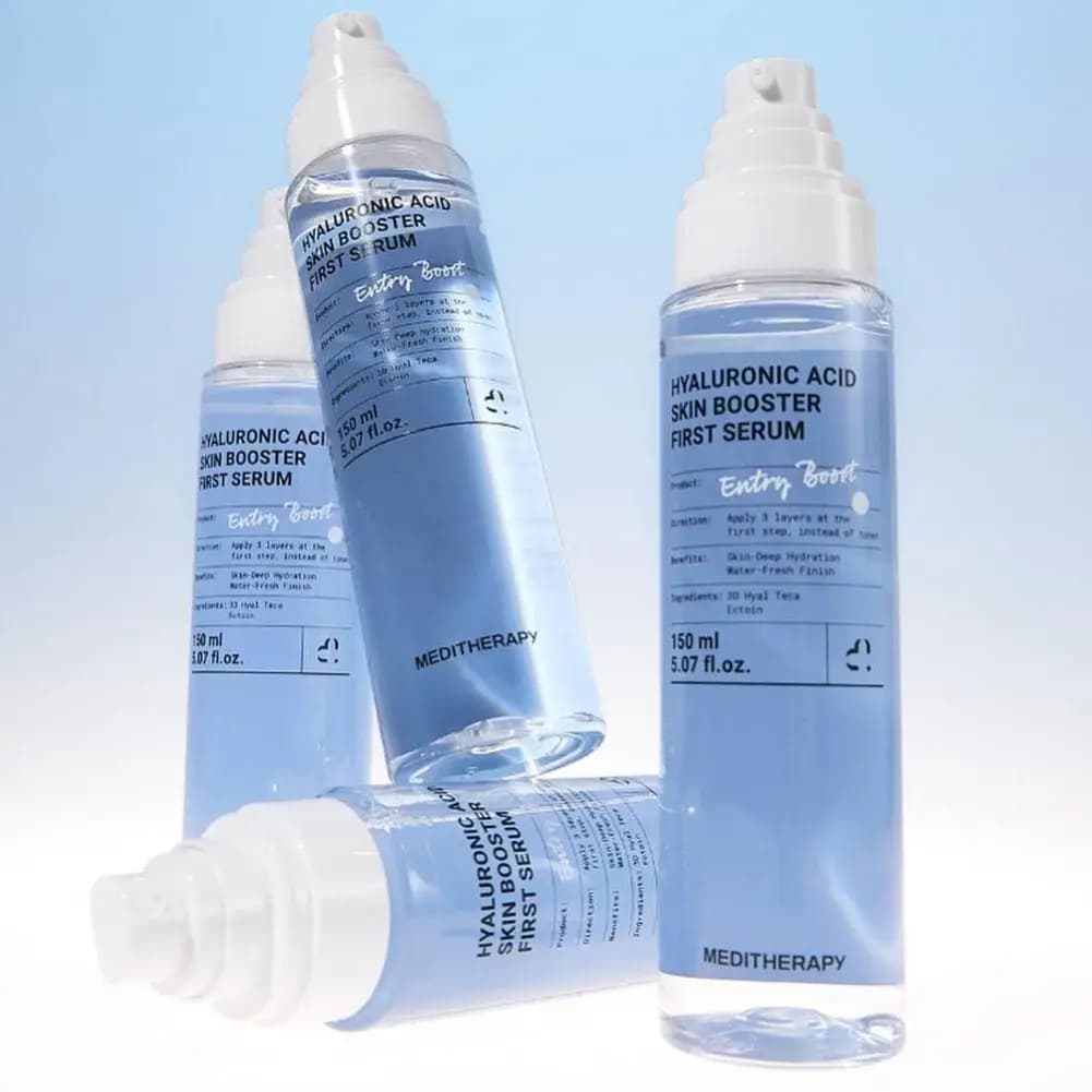 Siero Coreano 333 all'Acido Ialuronico, Booster per la Pelle, Idratazione Profonda, Assorbimento Rapido, Riparazione della Barriera Cutanea, Siero Viso Illuminante