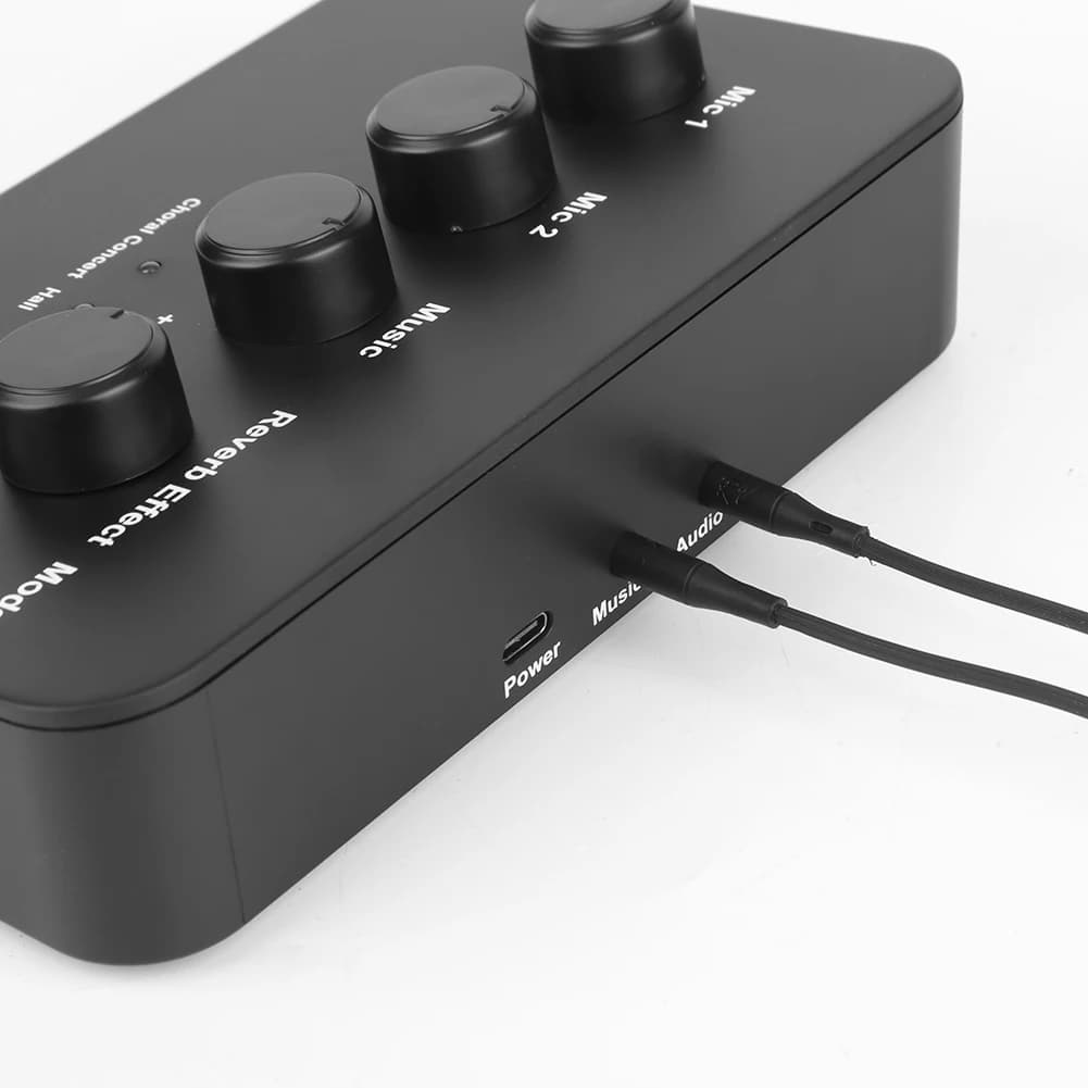Microfono Karaoke Portatile con Mixer, Connessione AUX IN/OUT e BT, Macchina Audio Digitale per Karaoke, DJ e Feste in Casa