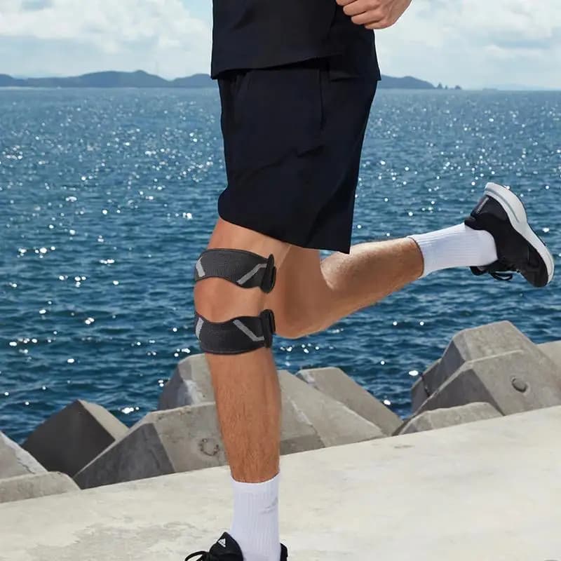 Ginocchiera per donna Stabilizzazione sportiva Ginocchiera Design aperto Supporto per sollevamento pesi Accessori da palestra per allenamento di basket