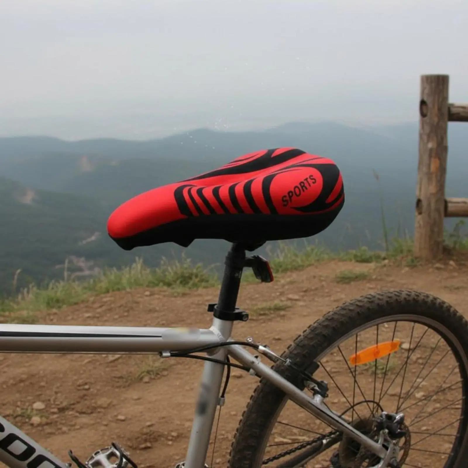 Bike Saddle Cover Contoured Ergonomic Gel Seat Cushion Comfort for Road Bike Weekend Adventures