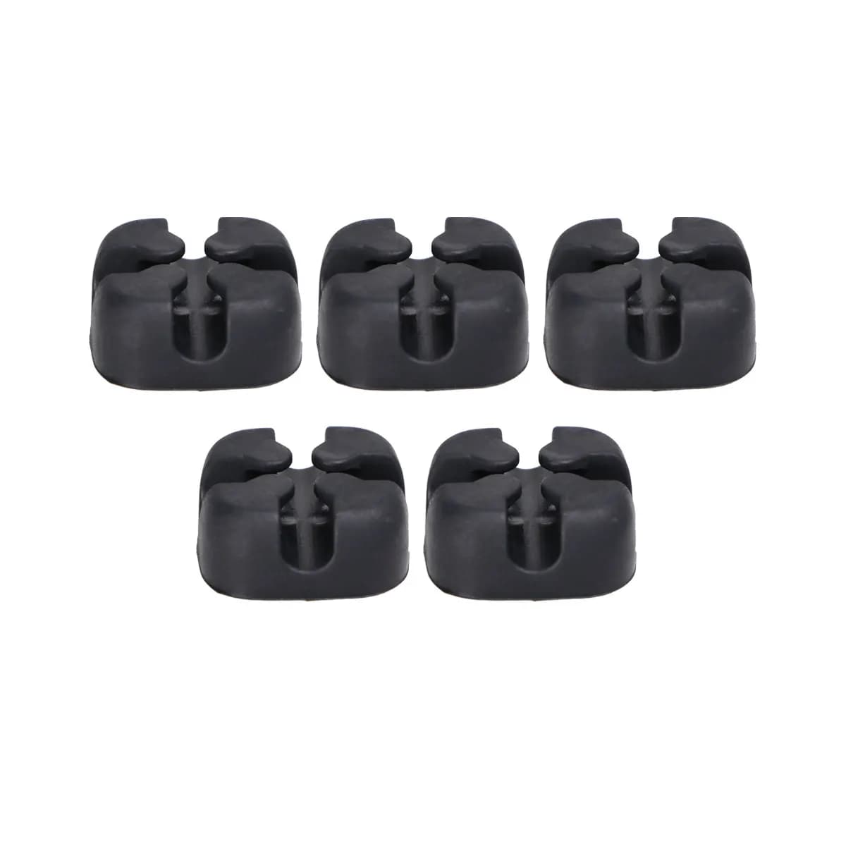 5 pezzi Gestore cavi Supporto per organizer per cavi Protezione per cavi Silicone Durevole Design compatto Base piccola Scrivania Salvaspazio universale
