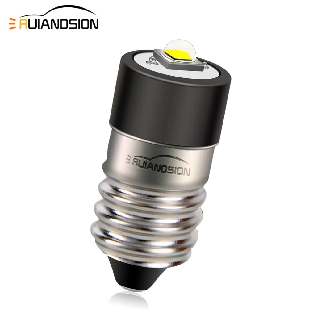 Ruiandsion E10 LED torch bulbs 1-9V 5-30V miniature screw bulbs update electric torches working lights for white bikes