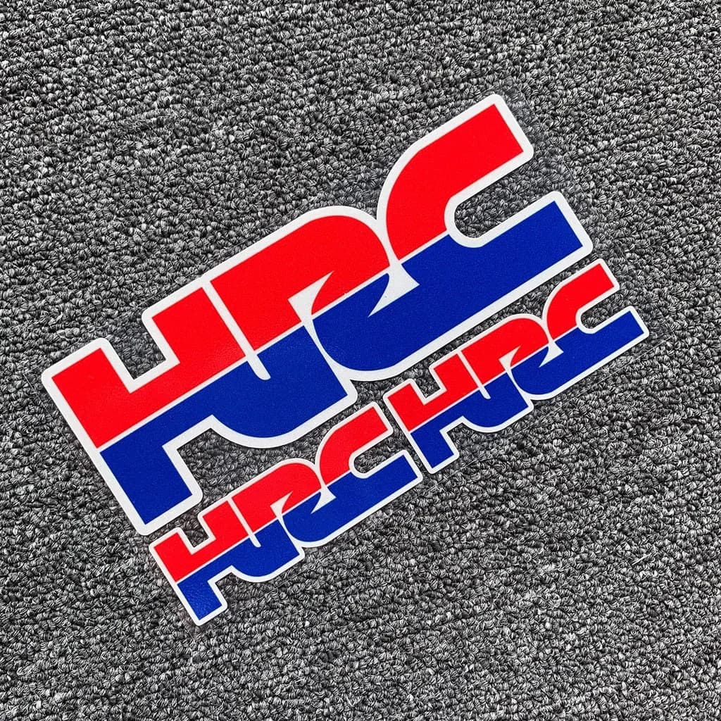 Reflective HRC Wall decal for Honda Motorcycle Helmet, Decoration for Tank and Caring