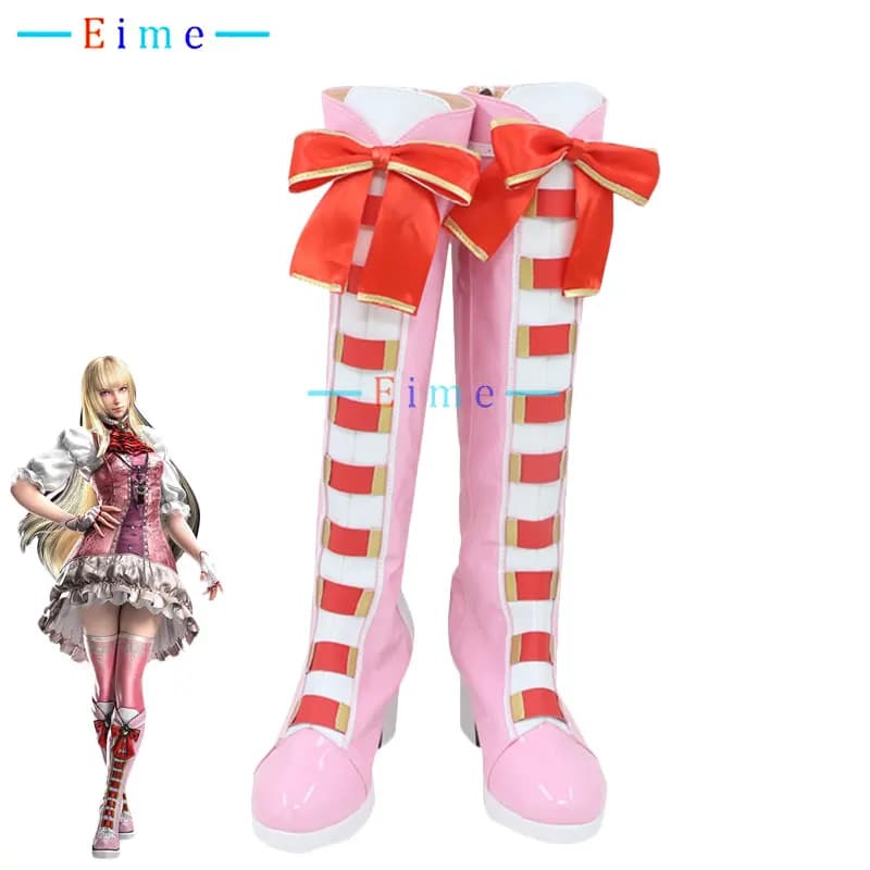 Lili Cosplay Shoes Fighting Heiress Lily Cosplay Props Anime Accessories Holloween Party Shoes Carnival Boots Custom Made