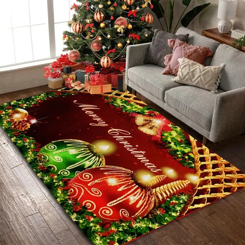 Tappeto per camera da letto di natale ingresso semplice flanella antiscivolo bagno soggiorno cucina corridoio tappetini tappeto tappetini da comodino