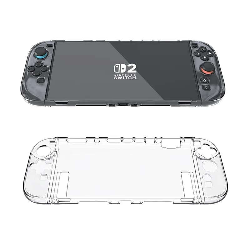 Custodia Rigida Trasparente per Console NS Switch 2, Cover Protettiva Cristallina Anti-Graffio in PC, Accessori per la Protezione